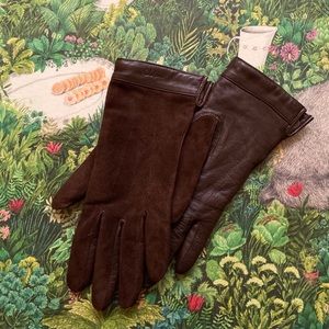 Vintage Genuine Leather & Cashmere Cole Han gloves